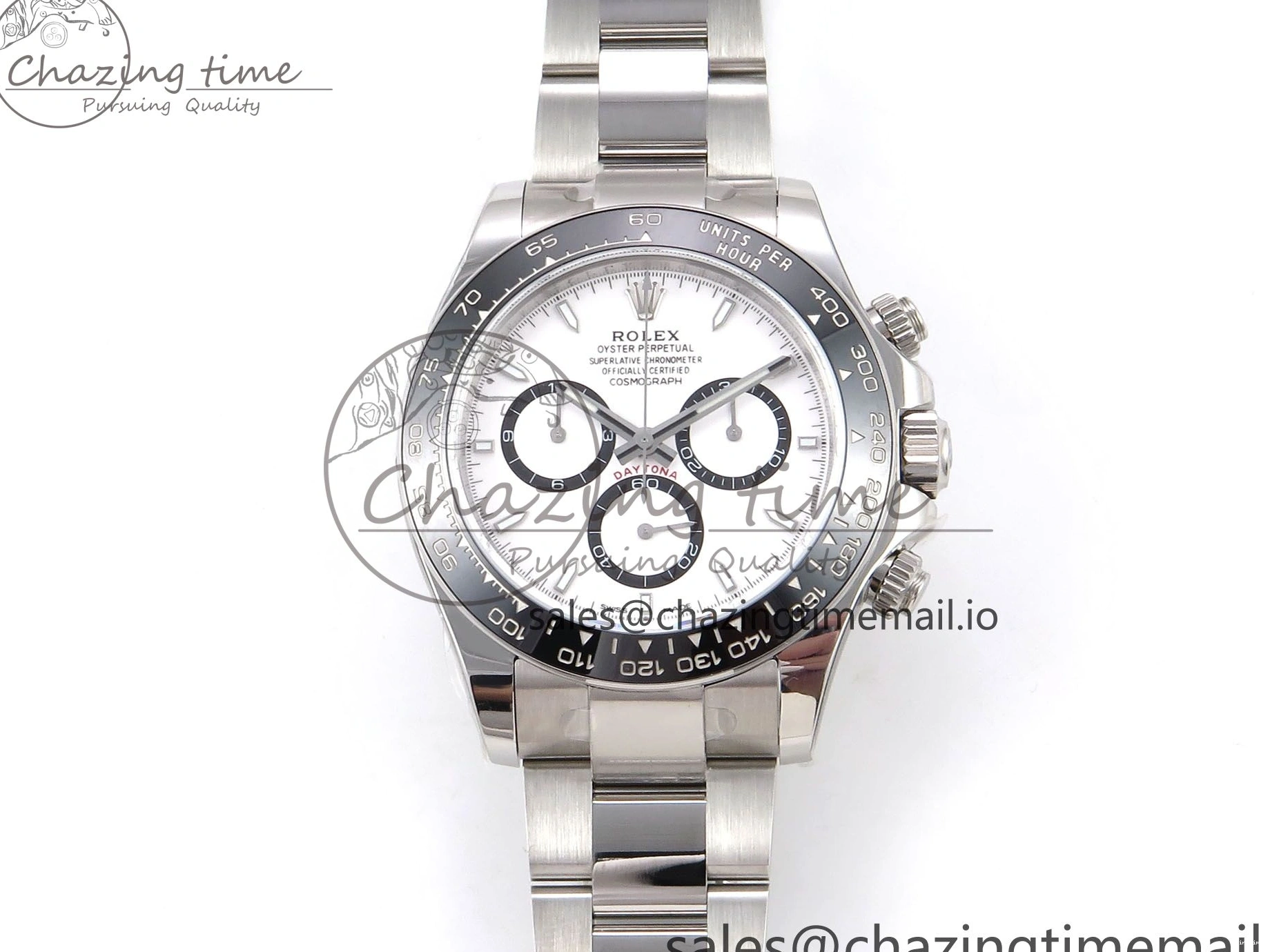 MiroTime 0427 Fashionable Daytona 126500 APF 1:1 Best Edition 904L Steel White Dial on SS Oyster Bracelet DD 1113